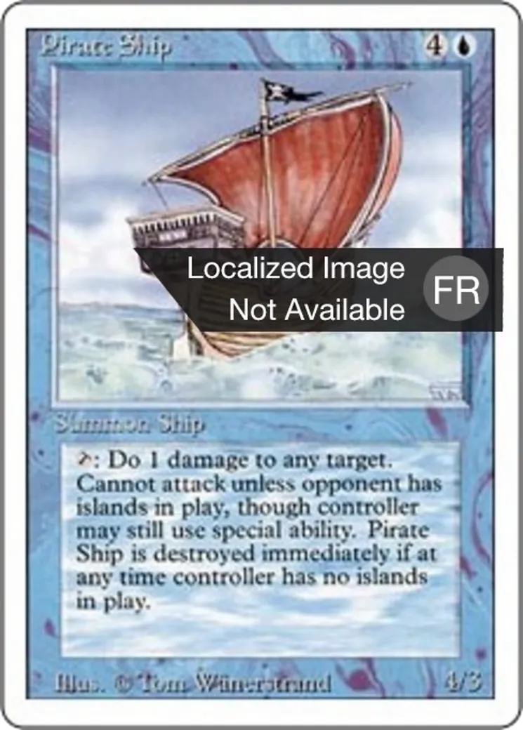 Pirate Ship from Foreign White Border - Magic: The Gathering