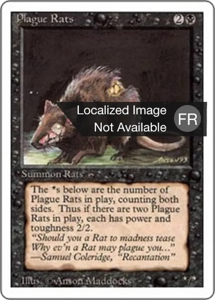 Plague Rats from Foreign White Border - Magic: The Gathering