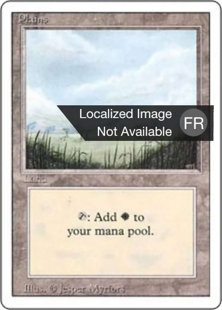 Plaine — Foreign White Border — Magic: The Gathering