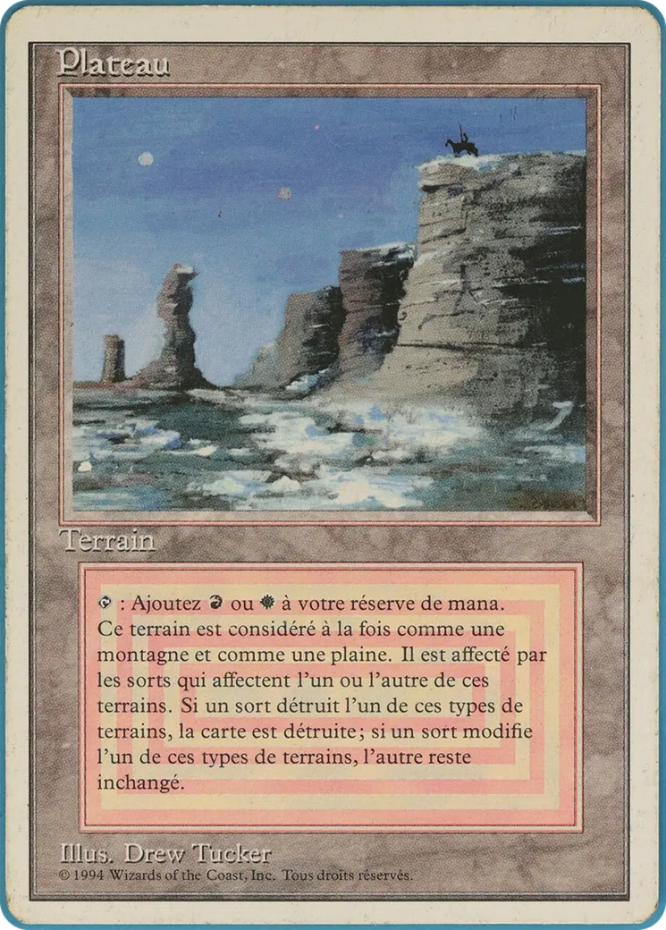 Plateau — Foreign White Border — Magic: The Gathering