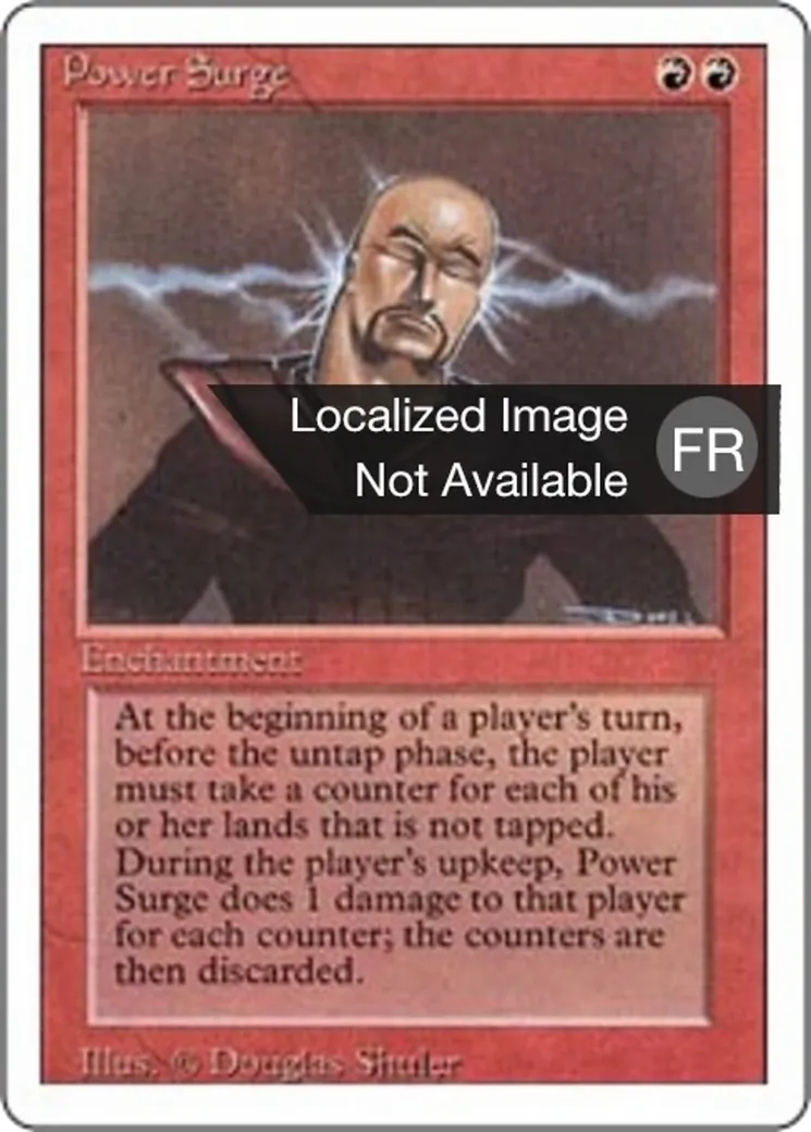 Surtension — Foreign White Border — Magic: The Gathering