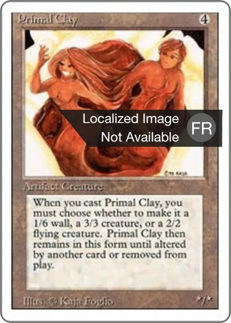 Argile primordiale — Foreign White Border — Magic: The Gathering