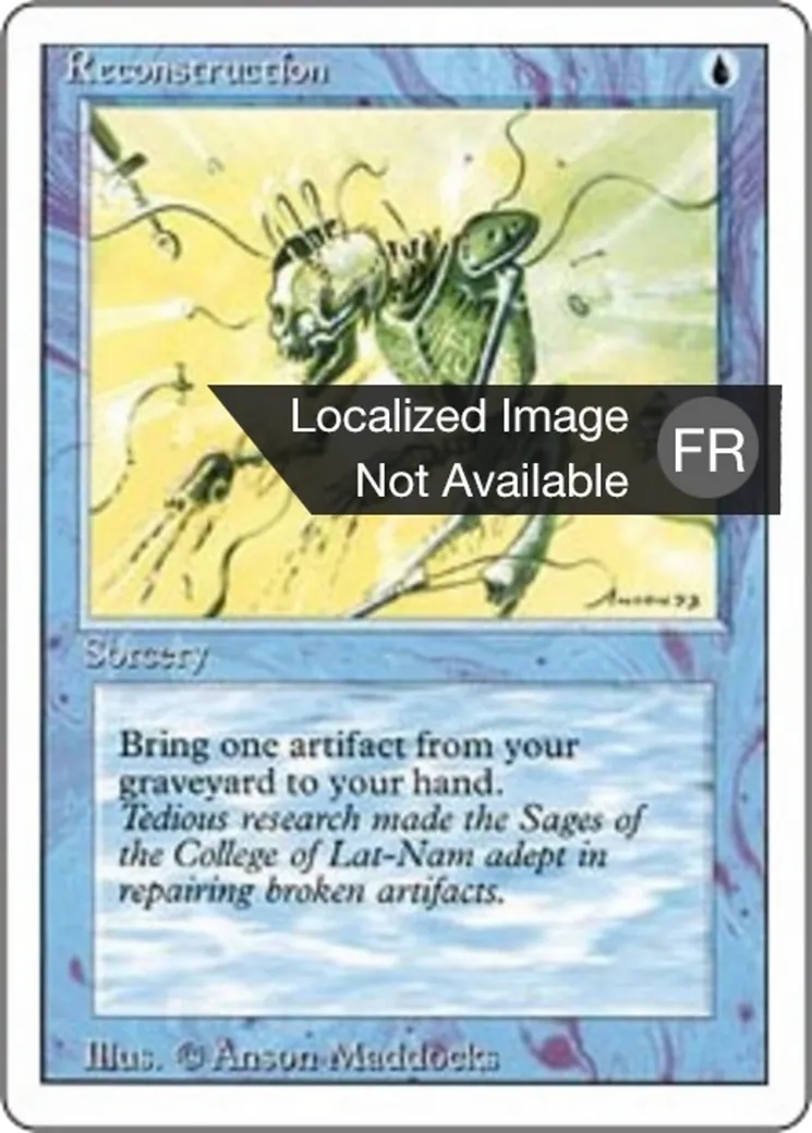 Reconstruction — Foreign White Border — Magic: The Gathering