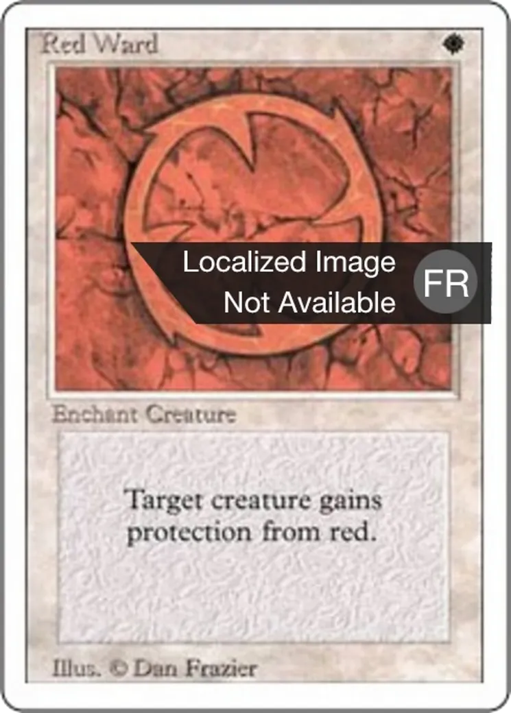 Rune de garde rouge — Foreign White Border — Magic: The Gathering
