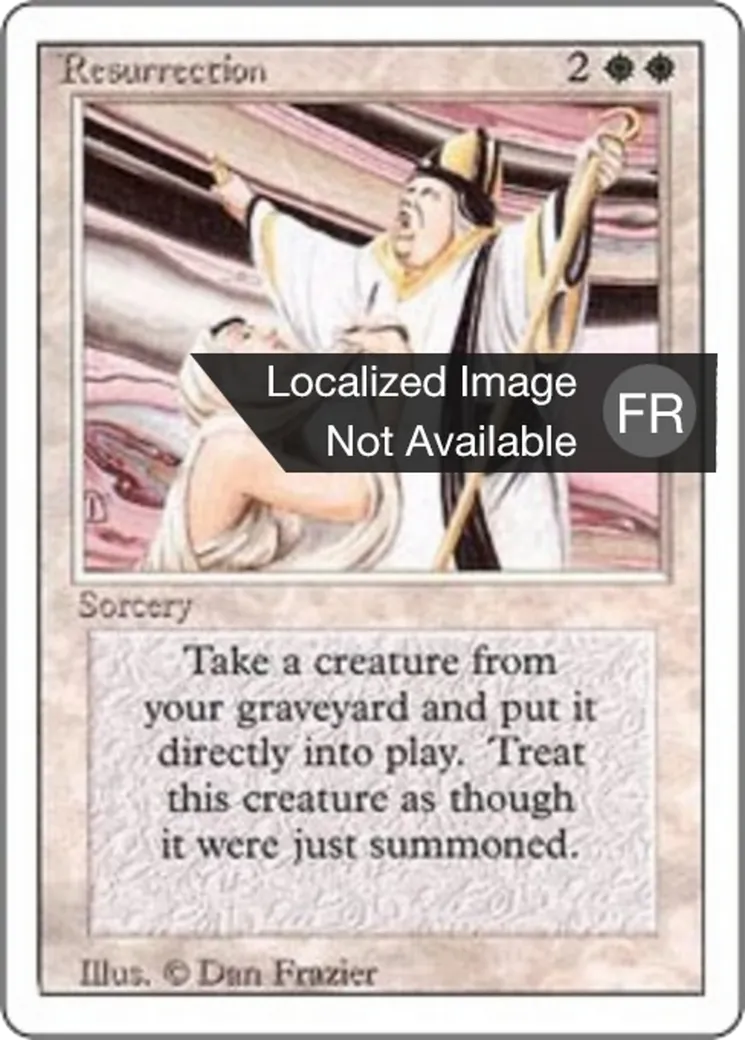 Résurrection — Foreign White Border — Magic: The Gathering