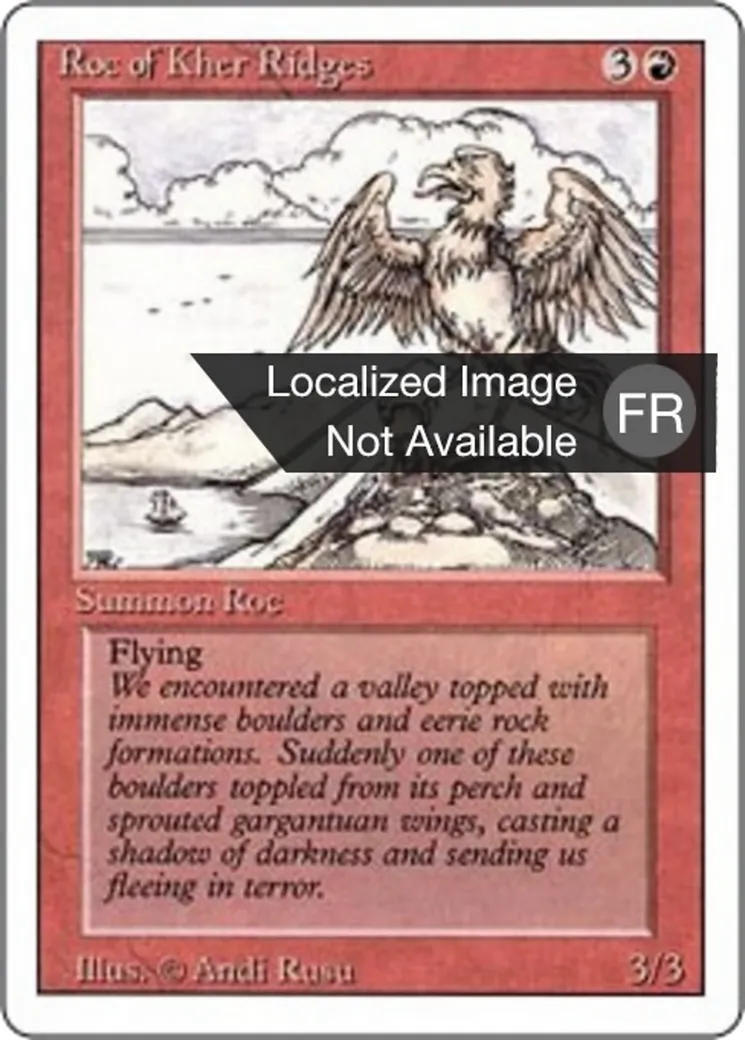 Roc of Kher Ridges — Foreign White Border — Magic: The Gathering
