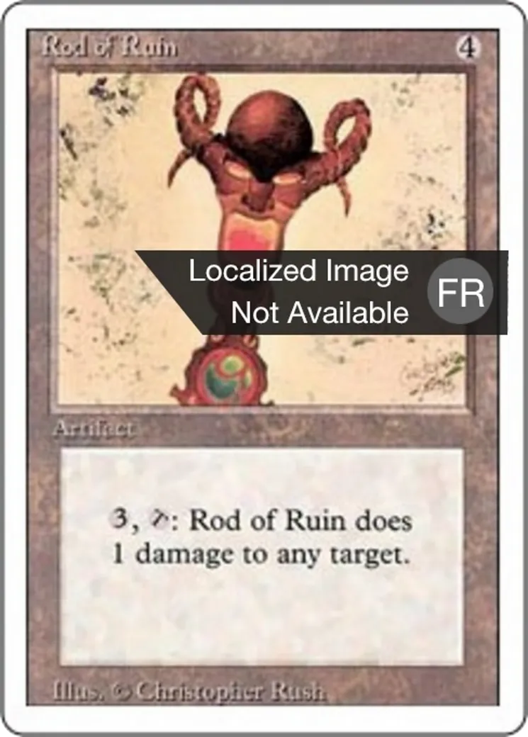 Rod of Ruin — Foreign White Border — Magic: The Gathering