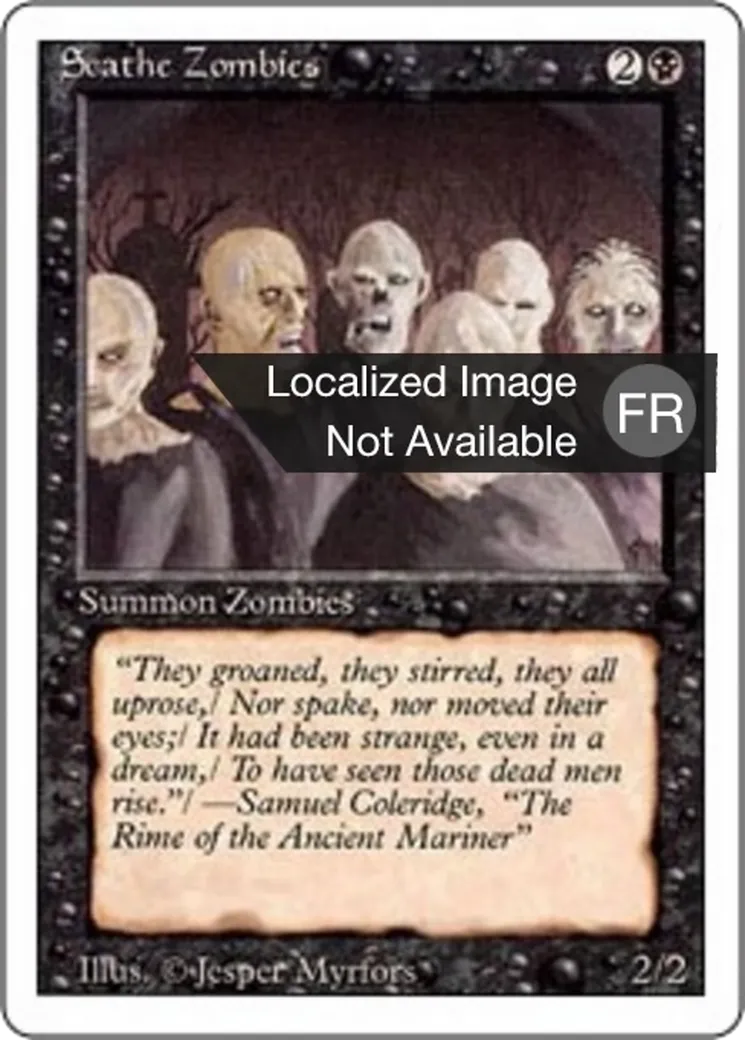 Scathe Zombies — Foreign White Border — Magic: The Gathering