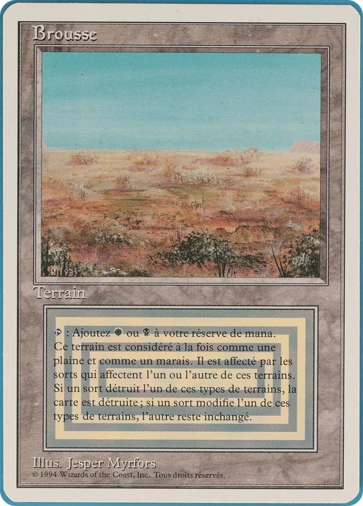 Brousse — Foreign White Border — Magic: The Gathering
