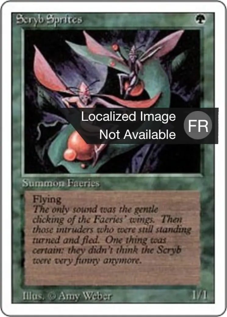 Farfadets de la scrutaie — Foreign White Border — Magic: The Gathering