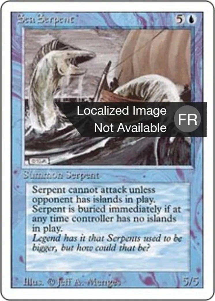 Grand serpent de mer — Foreign White Border — Magic: The Gathering