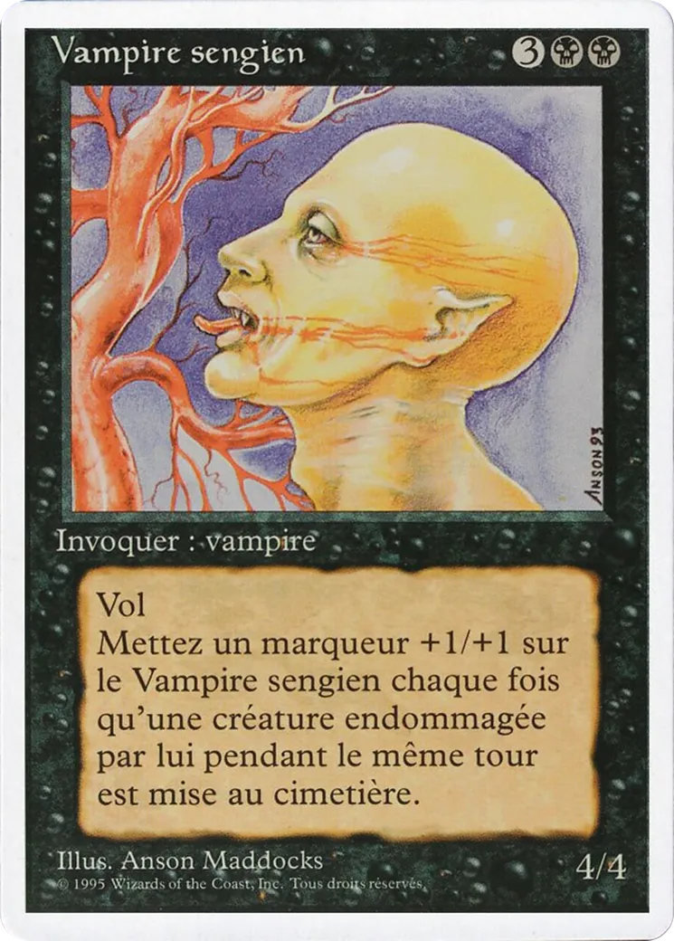 Sengir Vampire — Foreign White Border — Magic: The Gathering