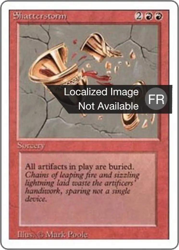 Shatterstorm — Foreign White Border — Magic: The Gathering