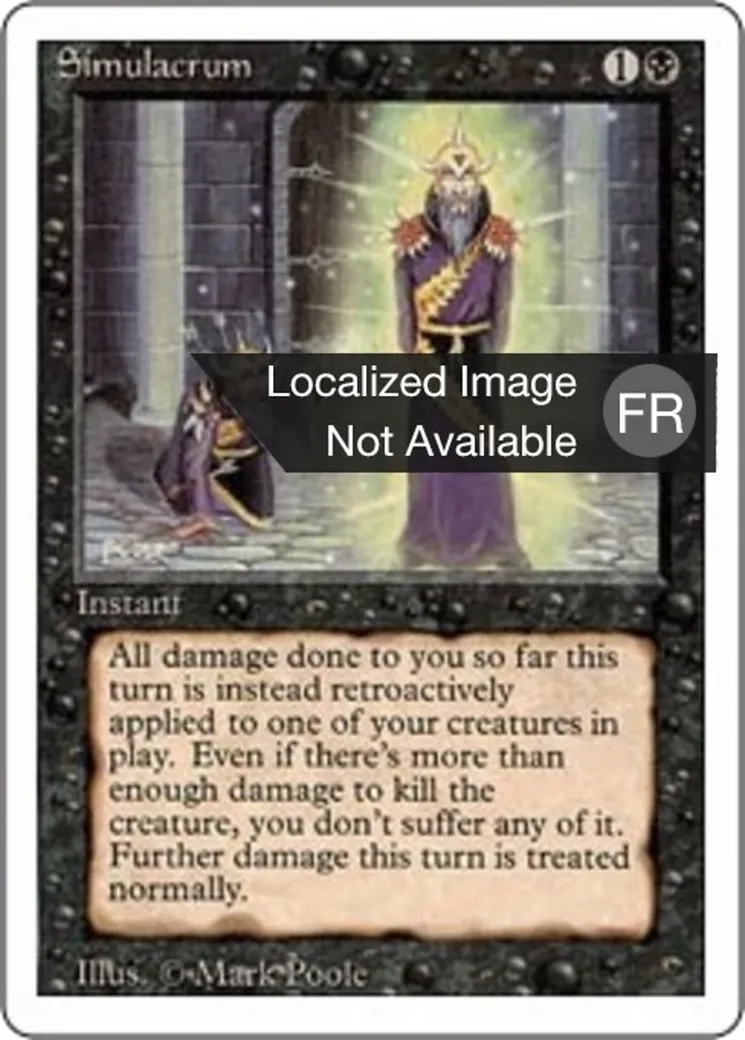 Simulacre — Foreign White Border — Magic: The Gathering