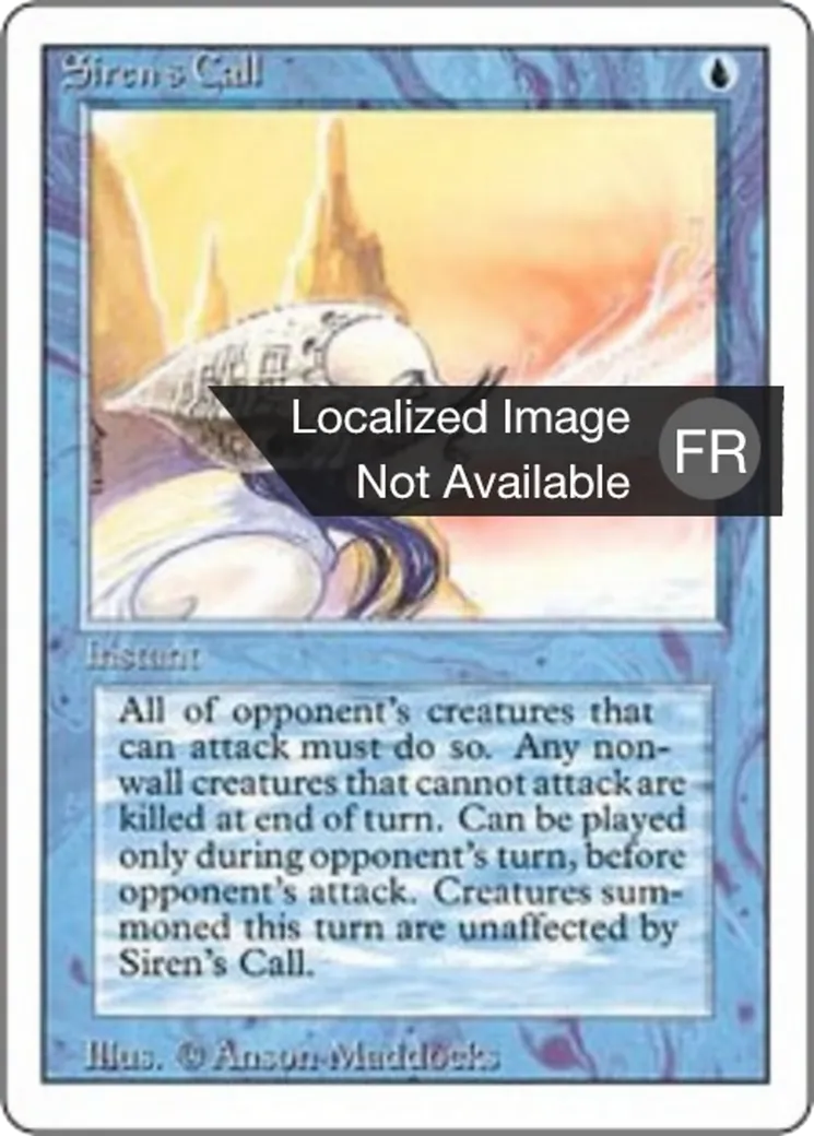 Chant des sirènes — Foreign White Border — Magic: The Gathering