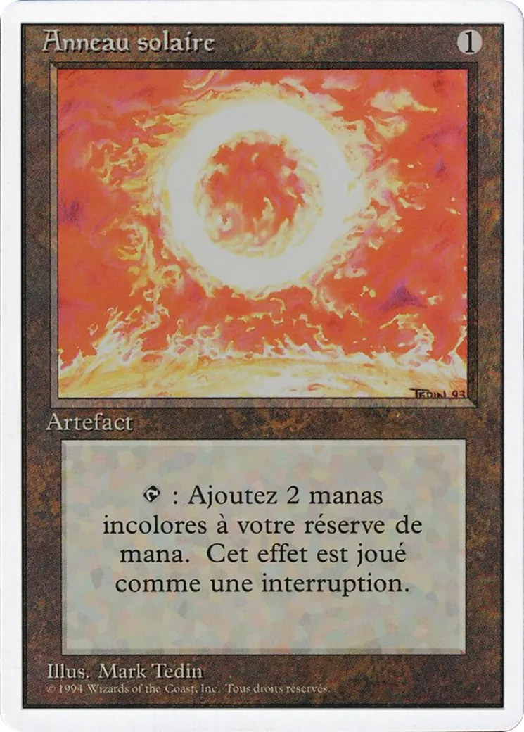 Anneau solaire — Foreign White Border — Magic: The Gathering