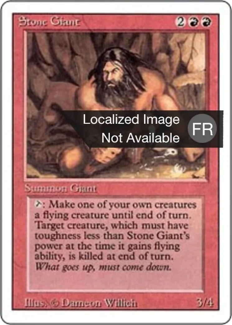 Stone Giant — Foreign White Border — Magic: The Gathering