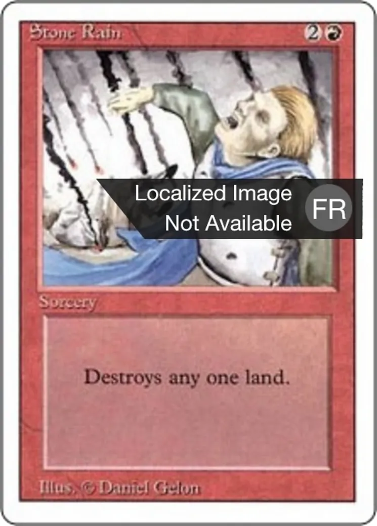 Pluie de pierres from Foreign White Border - Magic: The Gathering