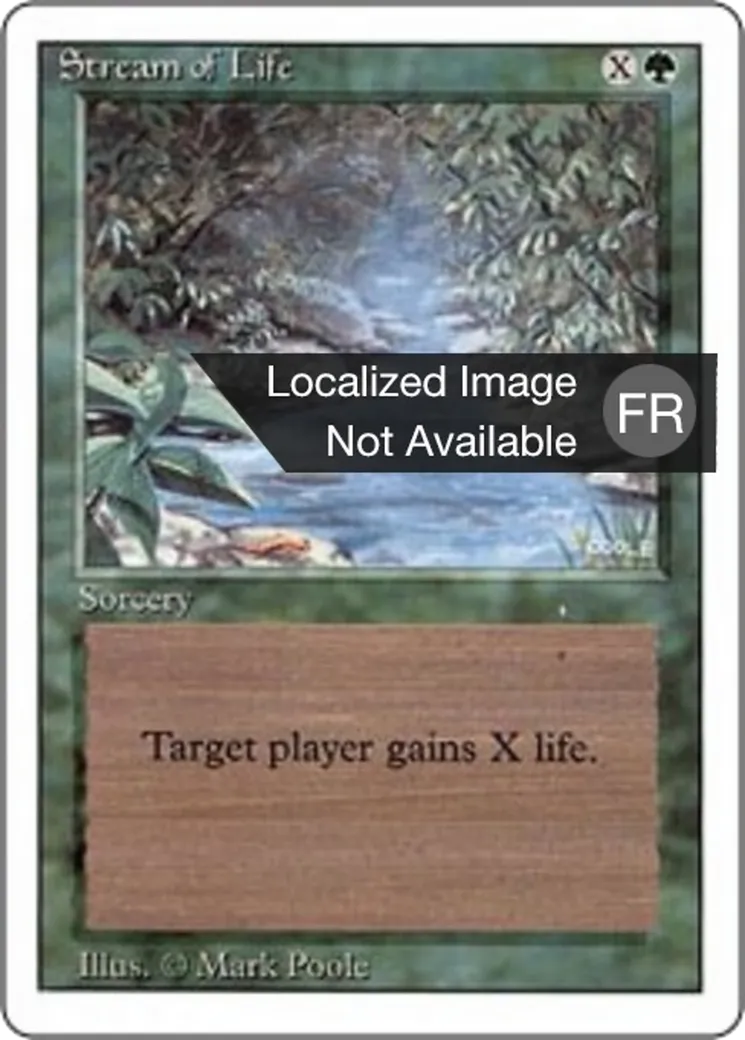 Stream of Life — Foreign White Border — Magic: The Gathering