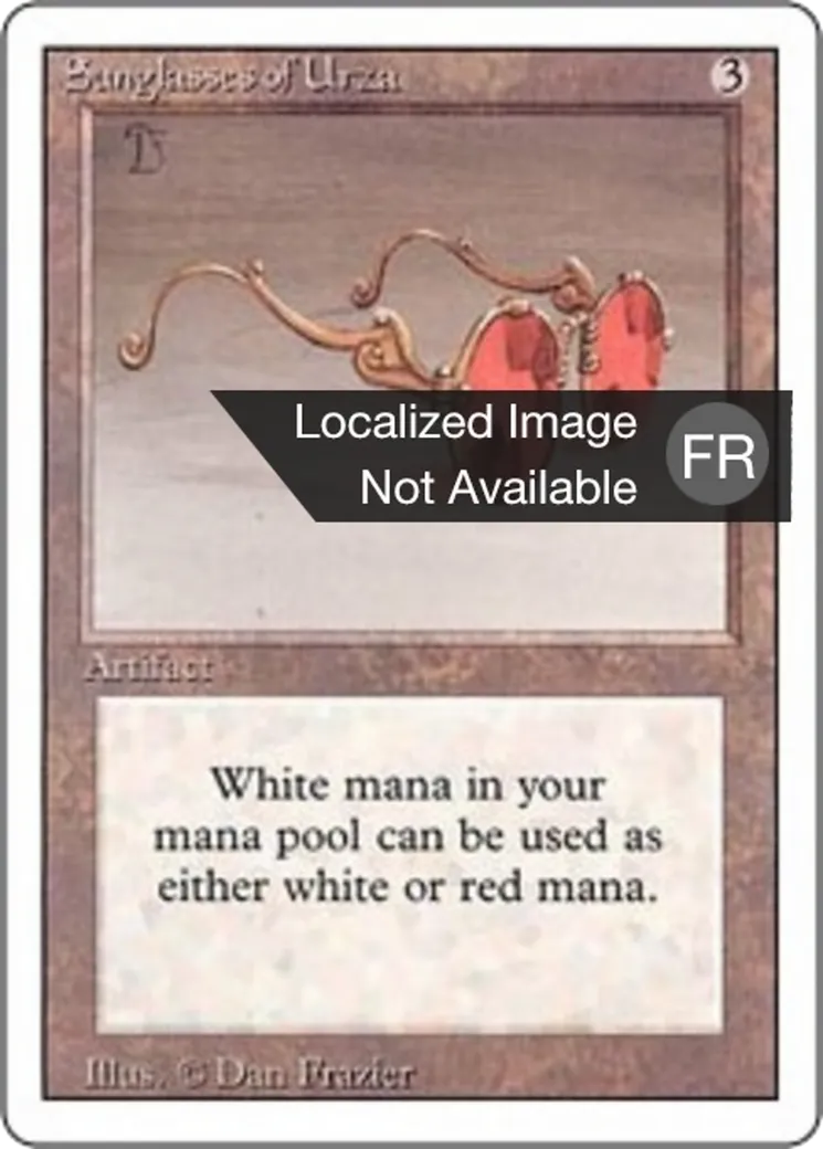 Sunglasses of Urza — Foreign White Border — Magic: The Gathering