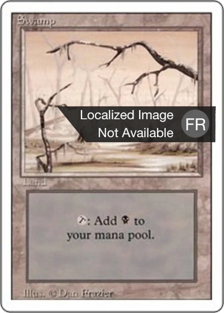 Swamp — Foreign White Border — Magic: The Gathering
