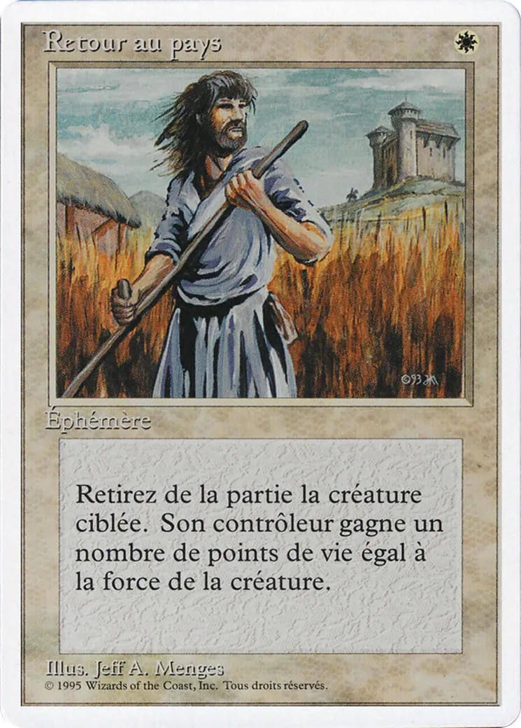 Swords to Plowshares — Foreign White Border — Magic: The Gathering