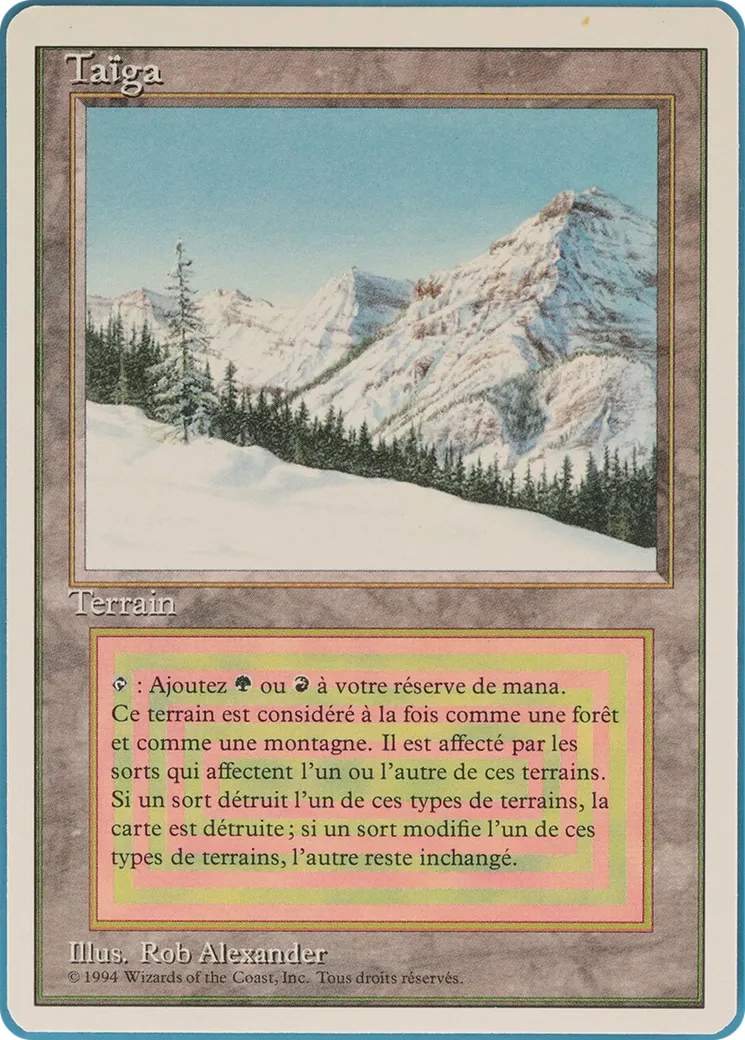 Taïga — Foreign White Border — Magic: The Gathering