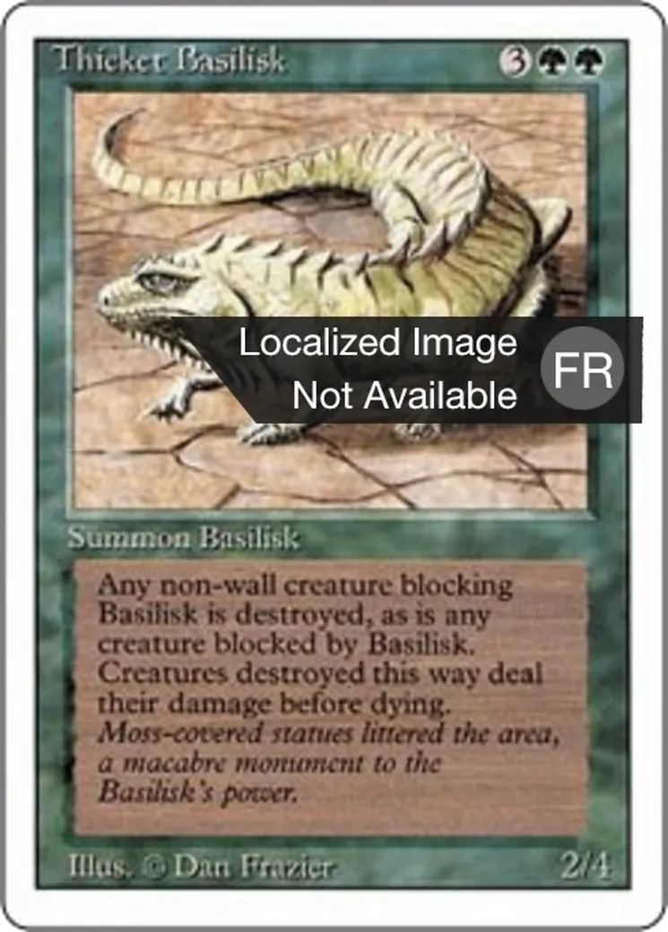 Basilic des halliers — Foreign White Border — Magic: The Gathering