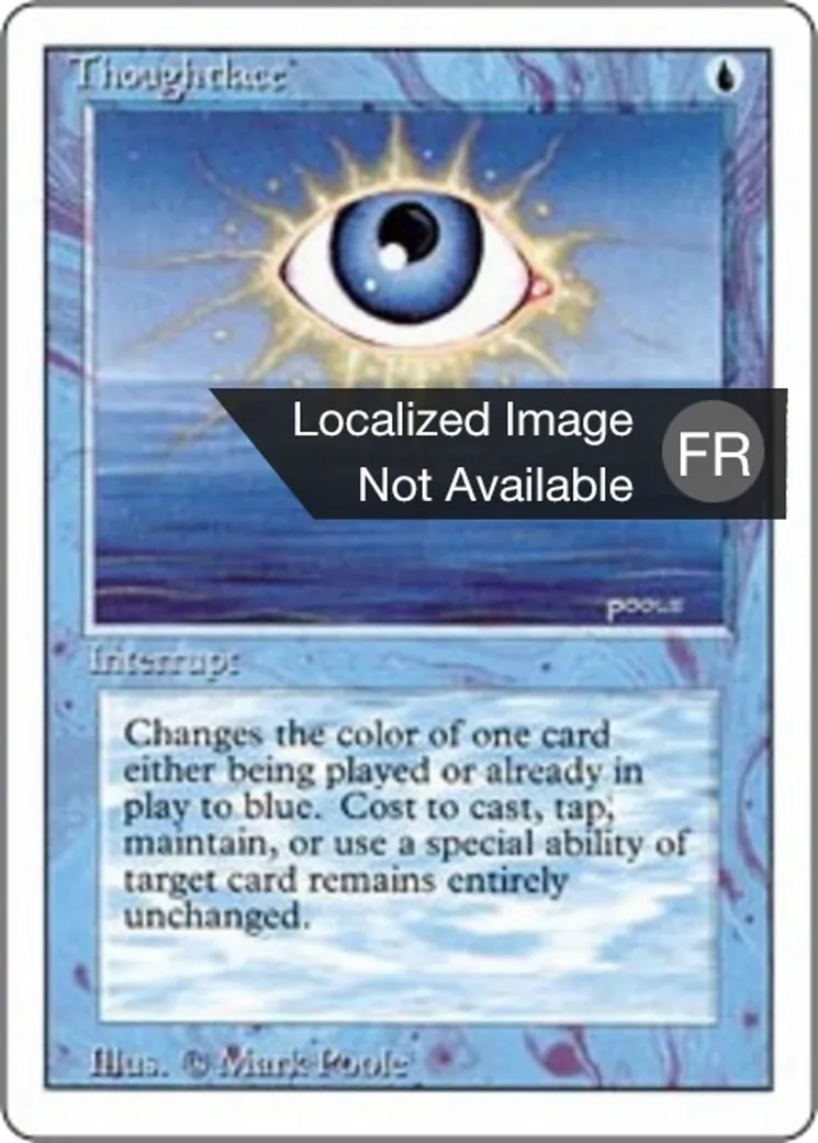 Voile de pensées — Foreign White Border — Magic: The Gathering