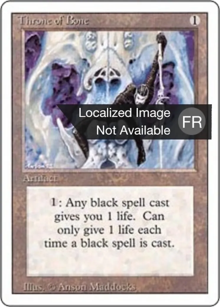 Throne of Bone — Foreign White Border — Magic: The Gathering