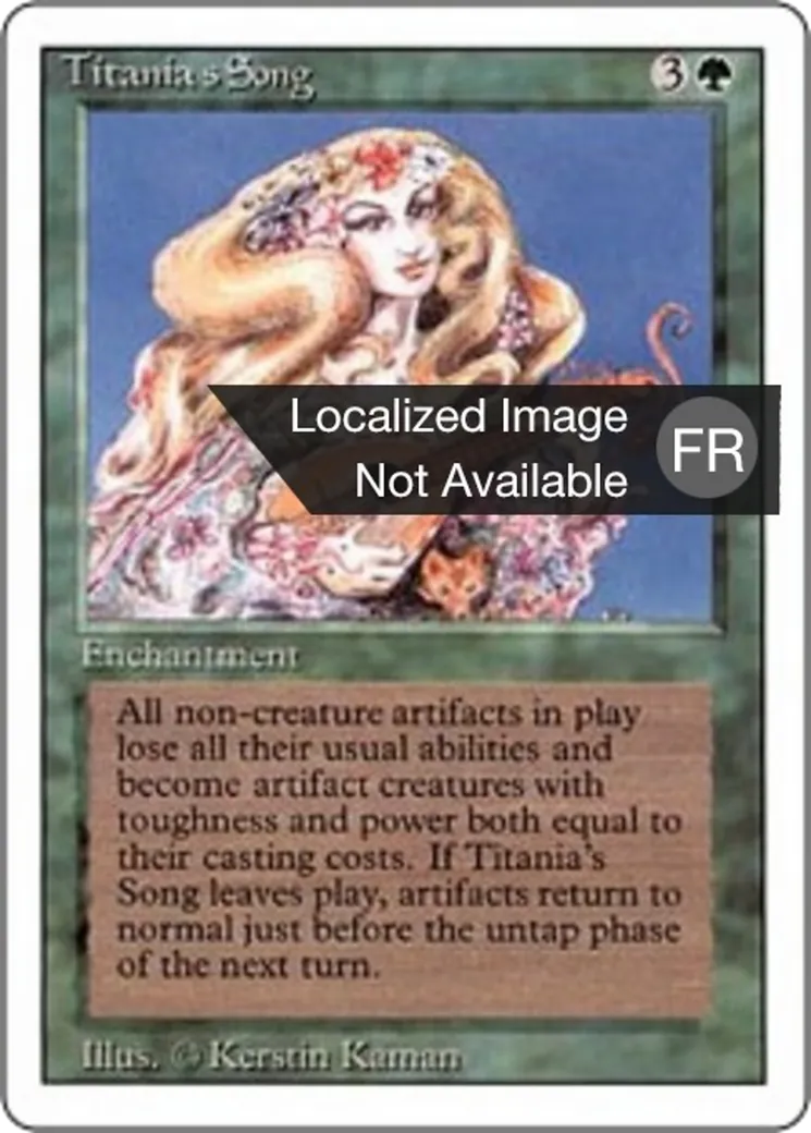 Titania's Song — Foreign White Border — Magic: The Gathering