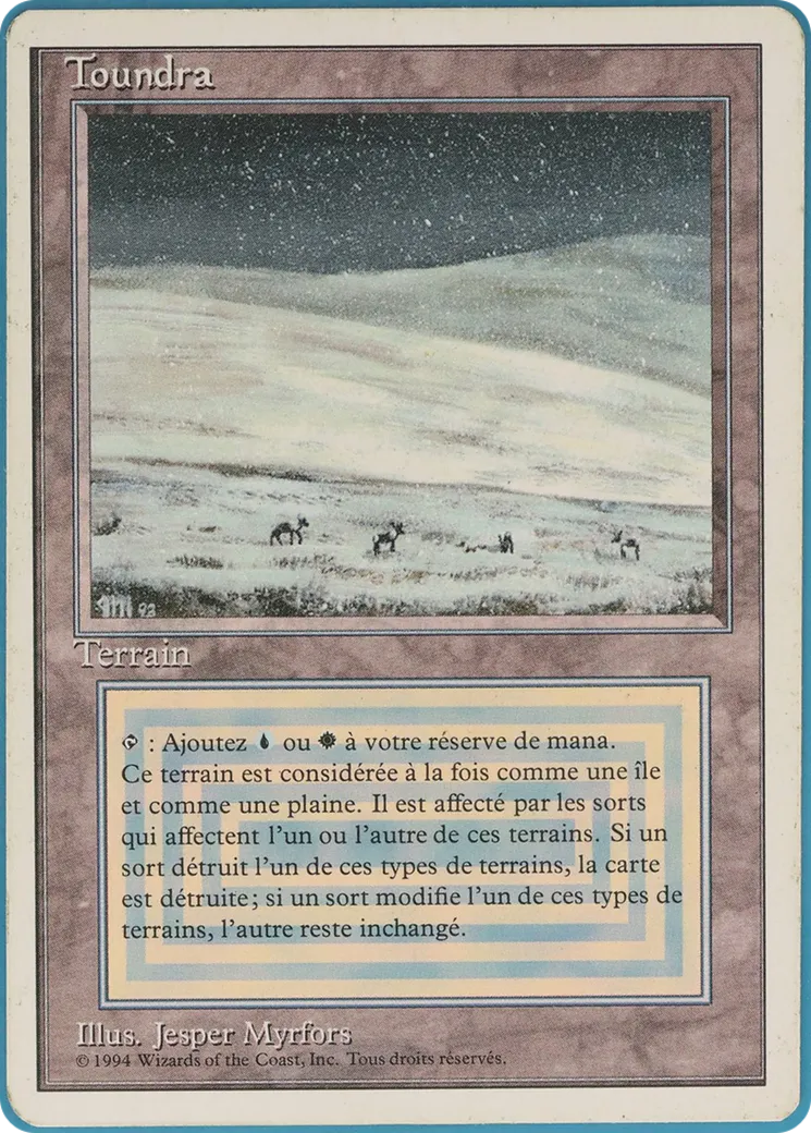 Toundra — Foreign White Border — Magic: The Gathering