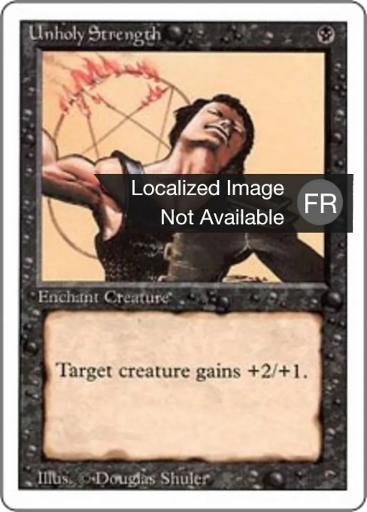 Force impie — Foreign White Border — Magic: The Gathering