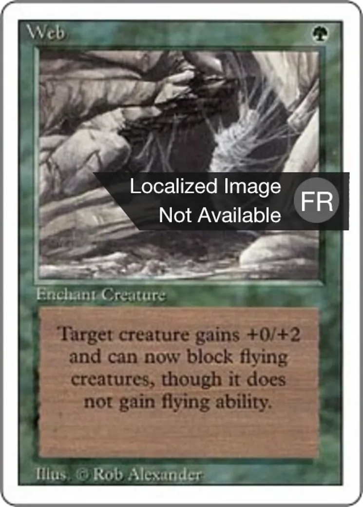 Web from Foreign White Border - Magic: The Gathering