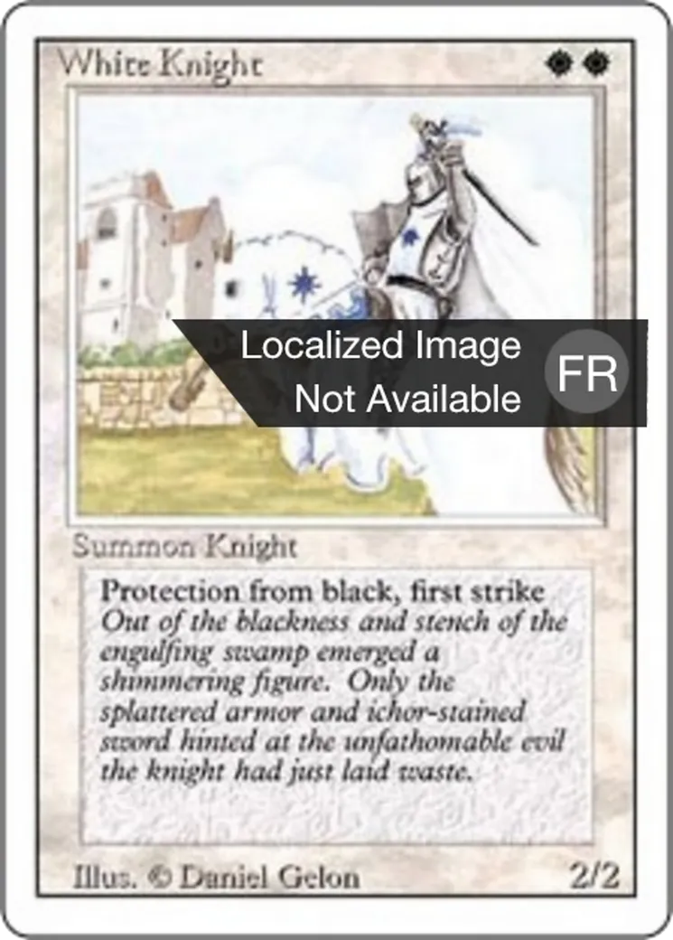 White Knight — Foreign White Border — Magic: The Gathering