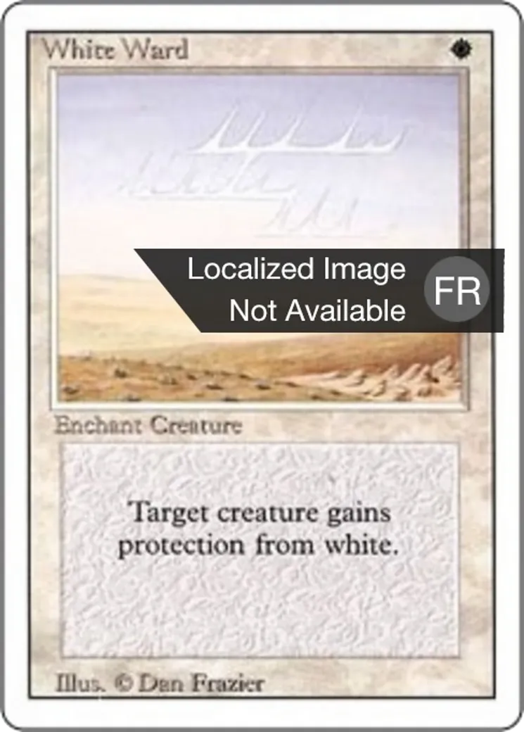 White Ward — Foreign White Border — Magic: The Gathering