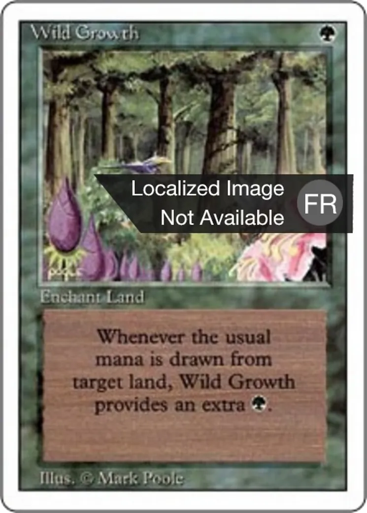 Wild Growth — Foreign White Border — Magic: The Gathering