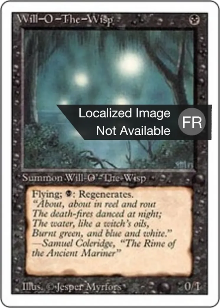 Will-o'-the-Wisp — Foreign White Border — Magic: The Gathering