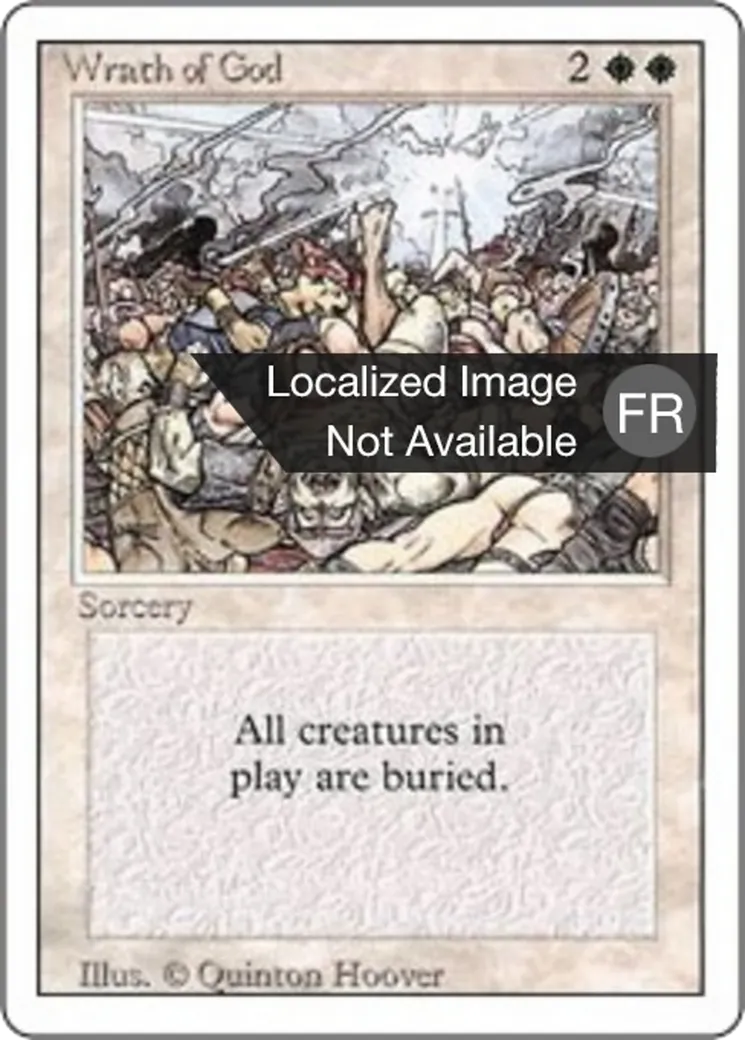 Wrath of God — Foreign White Border — Magic: The Gathering