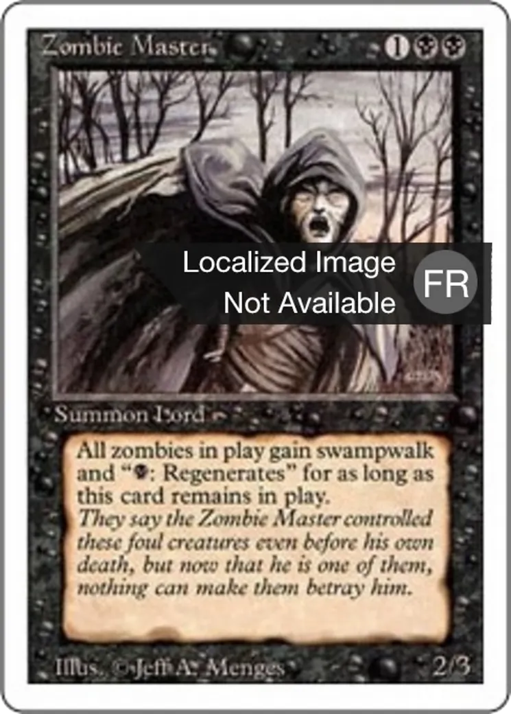 Maître des zombies from Foreign White Border - Magic: The Gathering