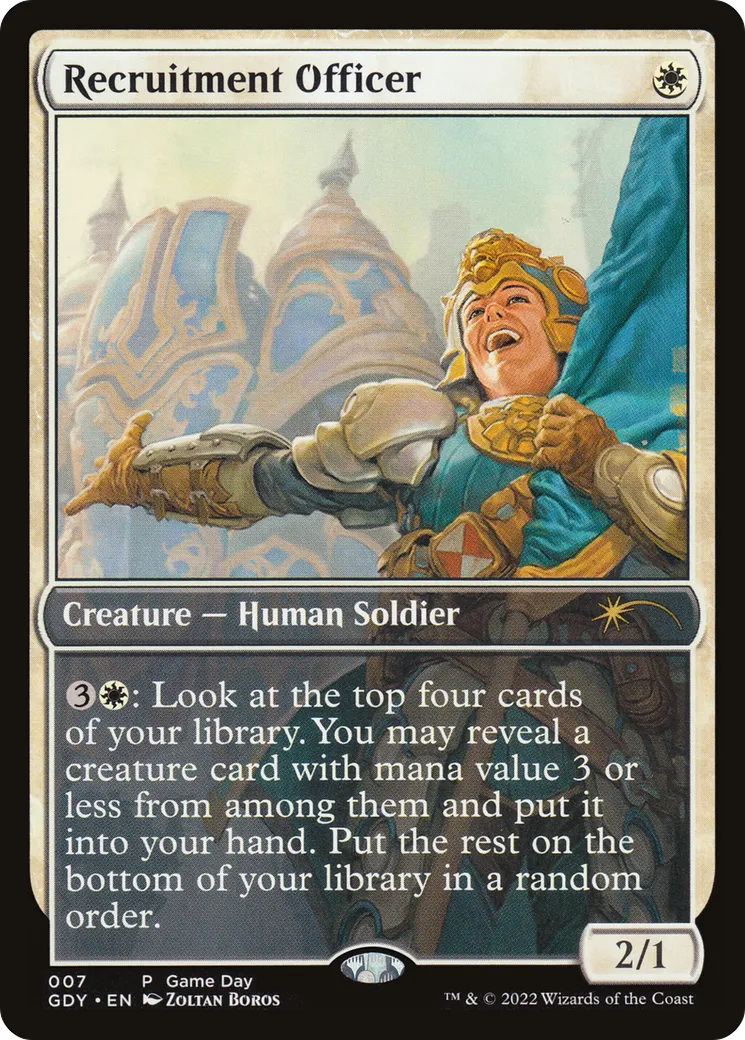 Recruteuse militaire — Game Day Promos — Magic: The Gathering