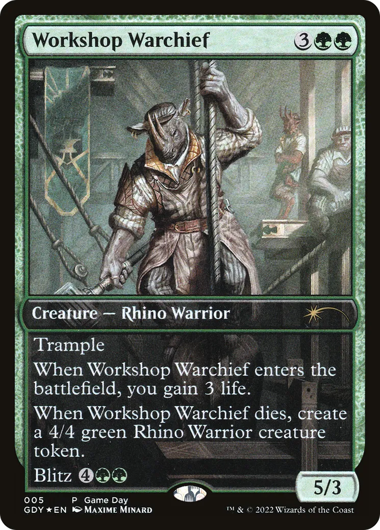 Chef de guerre d'atelier — Game Day Promos — Magic: The Gathering