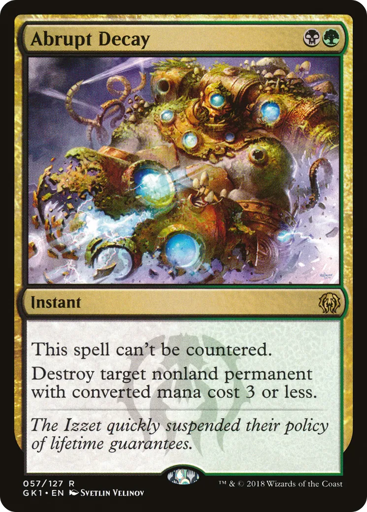 Abrupt Decay — GRN Guild Kit — Magic: The Gathering