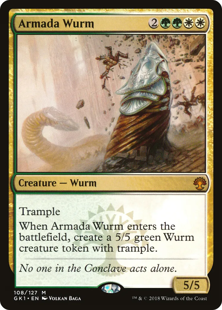 Armada Wurm — GRN Guild Kit — Magic: The Gathering