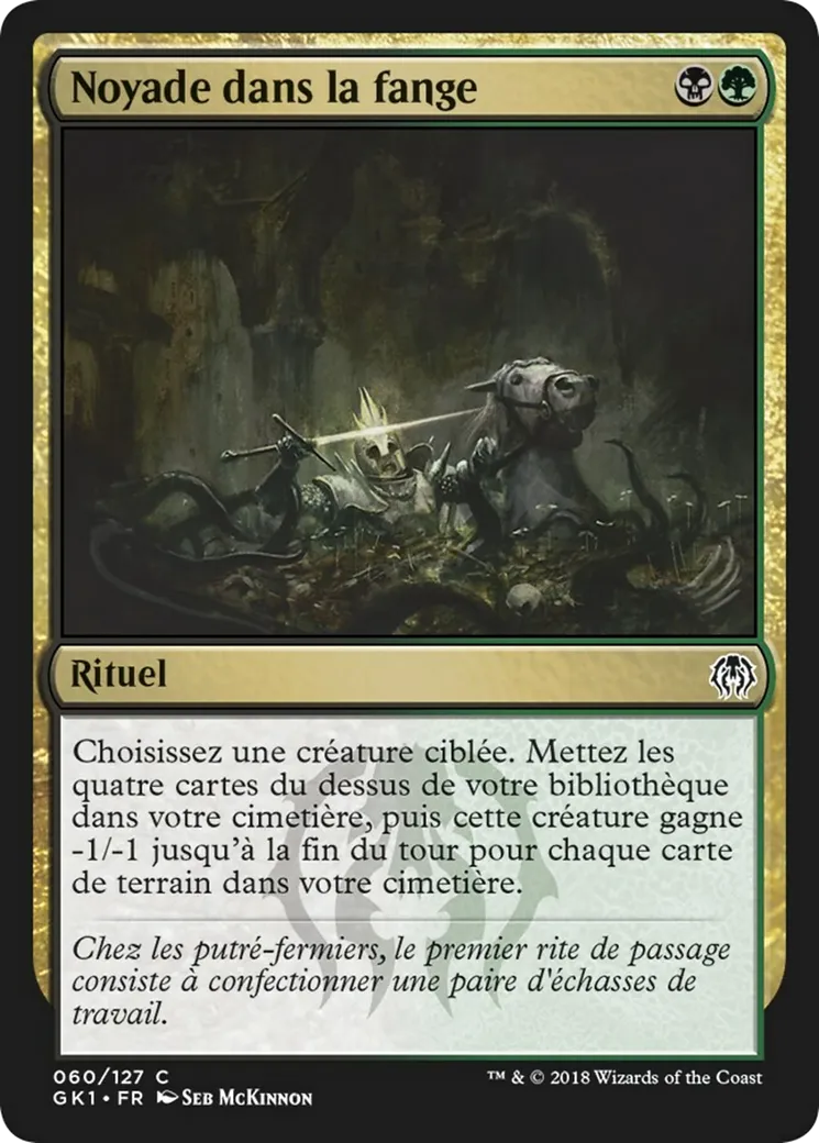 Noyade dans la fange — GRN Guild Kit — Magic: The Gathering