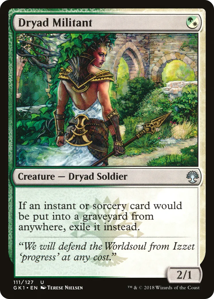 Dryad Militant — GRN Guild Kit — Magic: The Gathering