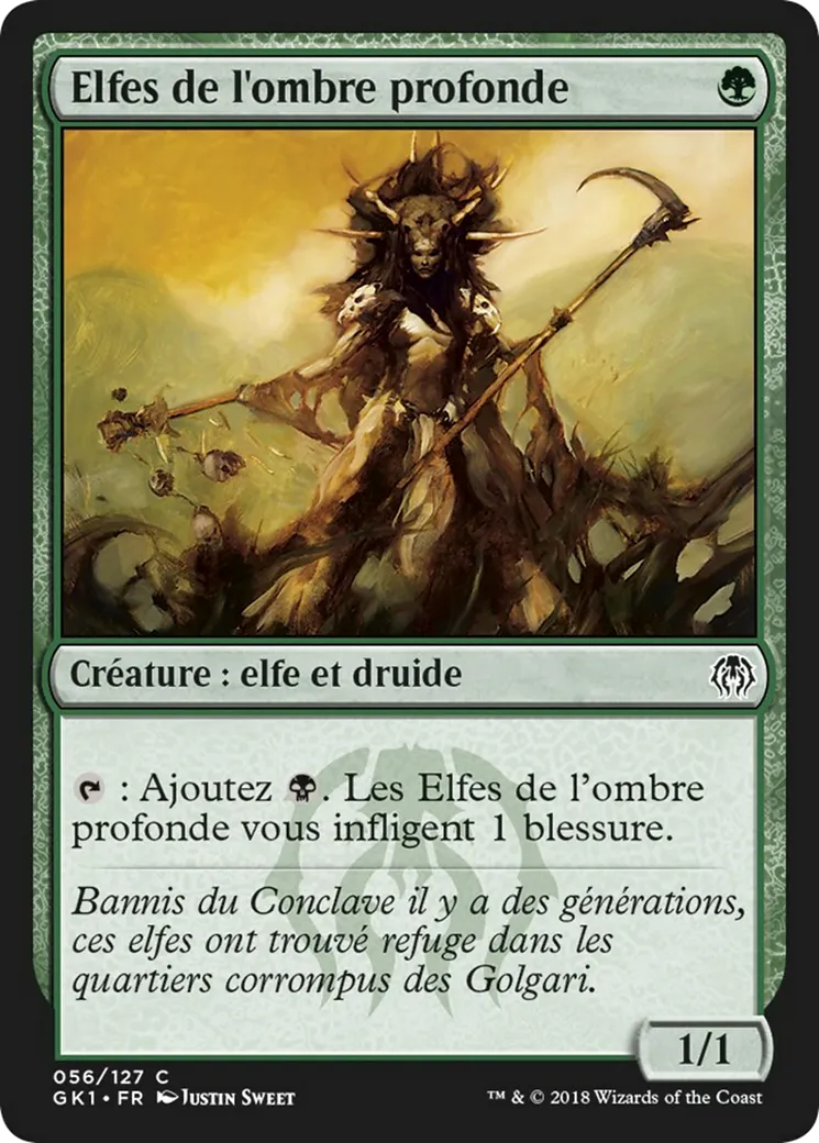 Elfes de l'ombre profonde — GRN Guild Kit — Magic: The Gathering