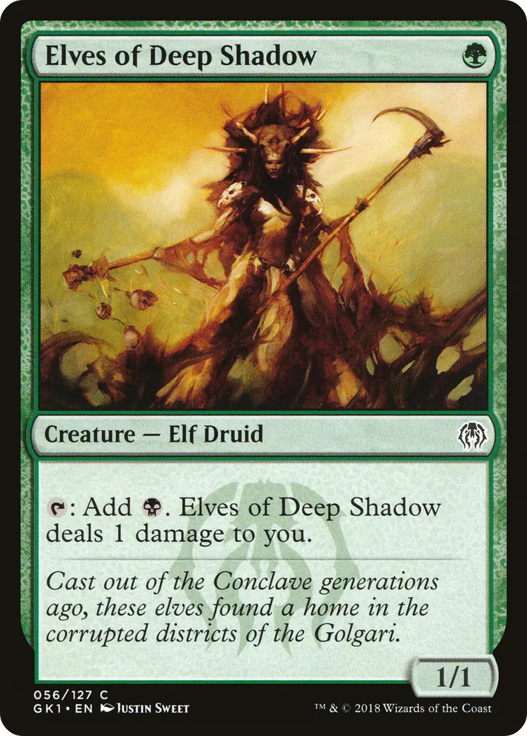 Elves of Deep Shadow — GRN Guild Kit — Magic: The Gathering