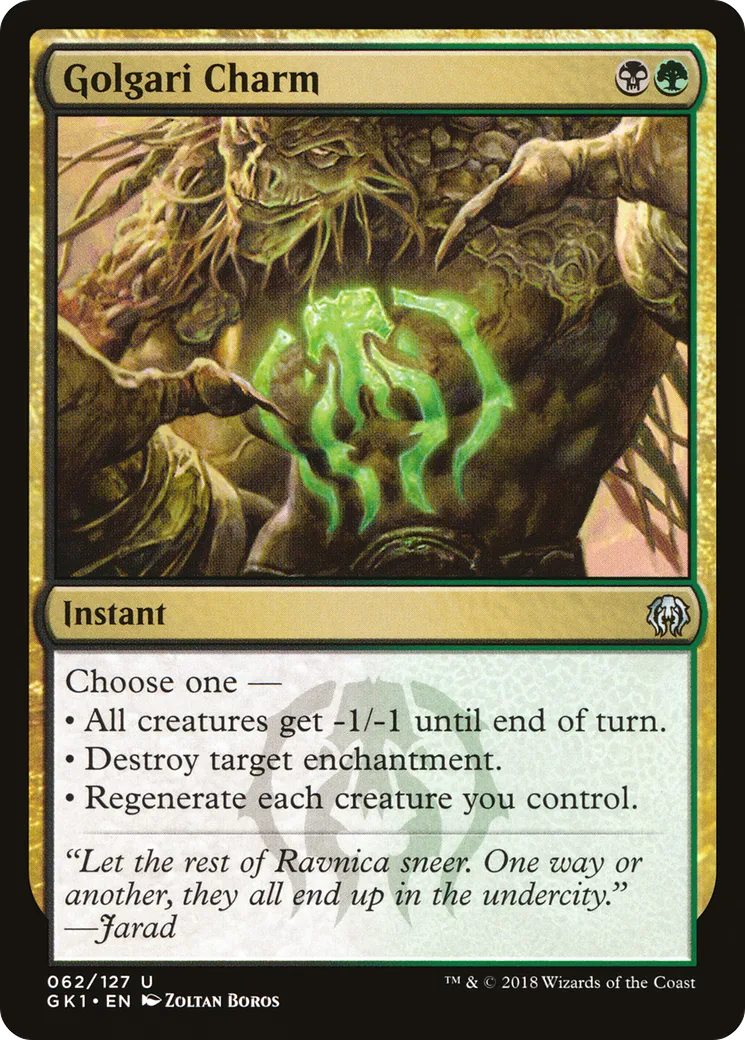 Golgari Charm — GRN Guild Kit — Magic: The Gathering