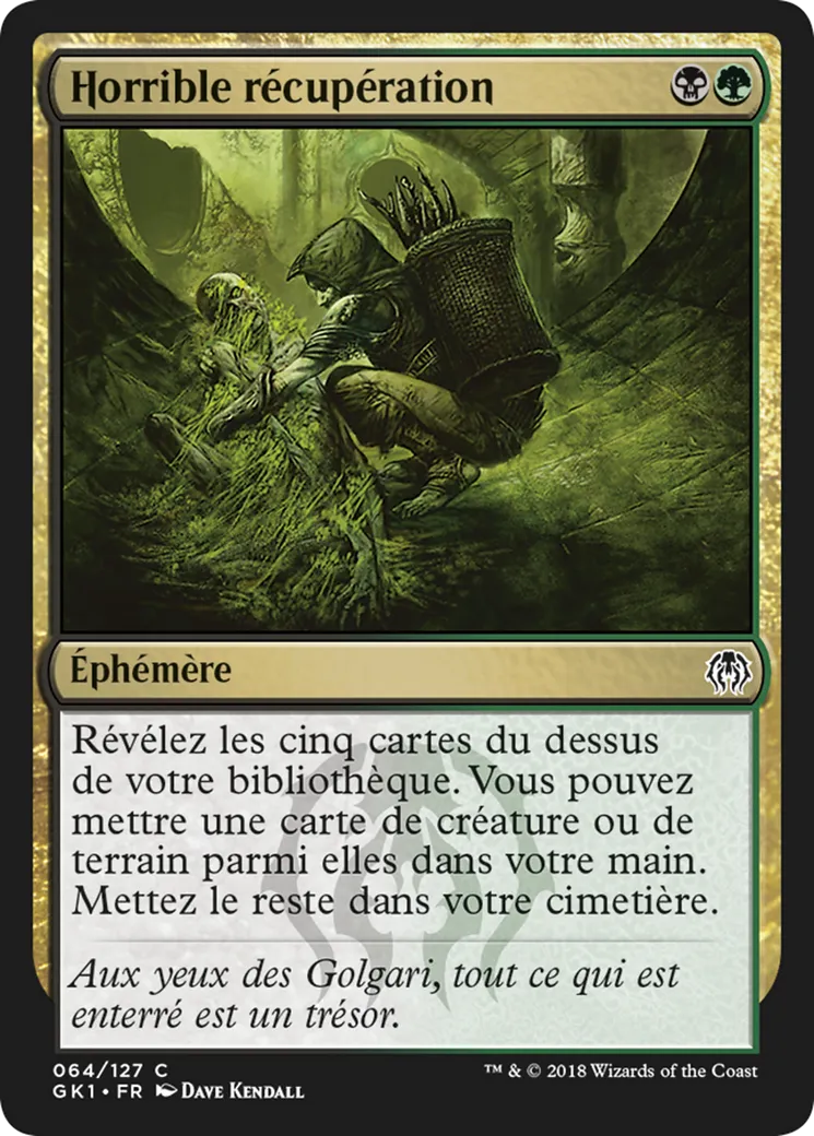 Horrible récupération — GRN Guild Kit — Magic: The Gathering
